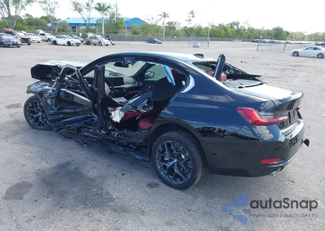 2025 BMW 3 Series 330I из США, поврежденный, VIN 3MW69CW06S8F01988